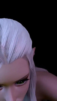 Forest Elf com deslumbrante olhos verdes dá boquete em pov | 3D pornô