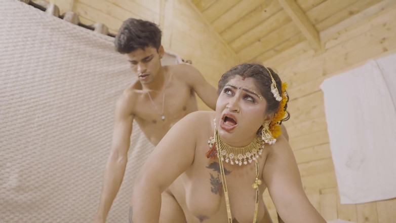 Uncutadda: Suhagrat met stiefbroer, een sexy hardcore trio-seksverhaal