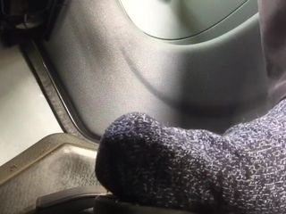 Manlyfoot: Guida a piedi nudi - camion - frenatori pedali e calze acceleratore...