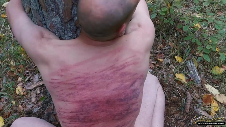 Goddess Lena: Rough punishment with the whip