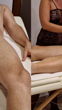 Body Massage with Happy Ending - MILF Stepmom Rides My Cock and Gets Creampie