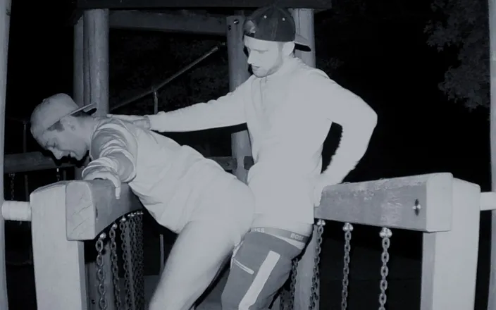GayKinkCouple: Night Vision Couple Sex on Playground