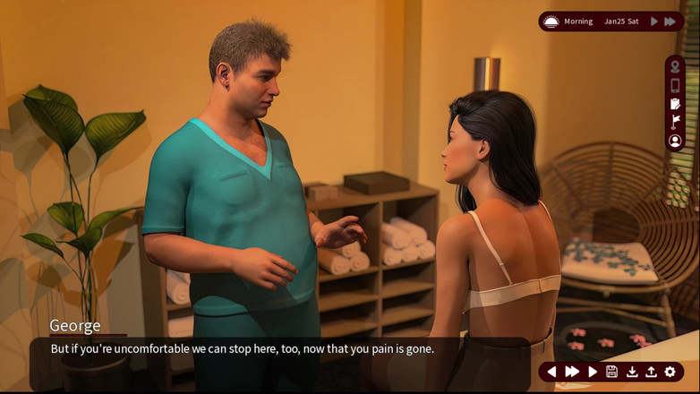 Johannes Gaming: Sussurros do Desejo 19 Sarah foi para uma massagem