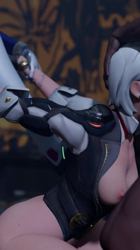 Ashe & D.va จากหนังโป๊แอบดู - ช่วยเย็ดคอสุดลึก, เย็ดสองควยหนึ่งรูสุดระห่ําและเย็ดตูดกับควยใหญ่ผิวดํา