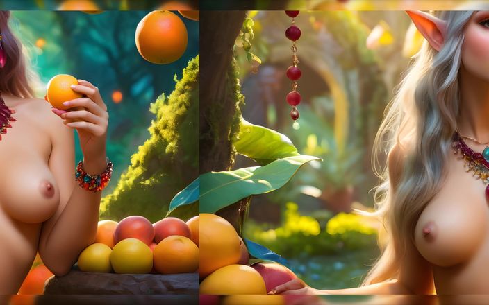 AI Girls: Mooie elfmeisjes met Grapefruit