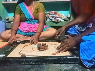 Priyanka314: गांव bigg स्तन वाली आंटी bigg स्तन वाली आंटी कैरम बोर्ड आदमी के साथ खेल रही है