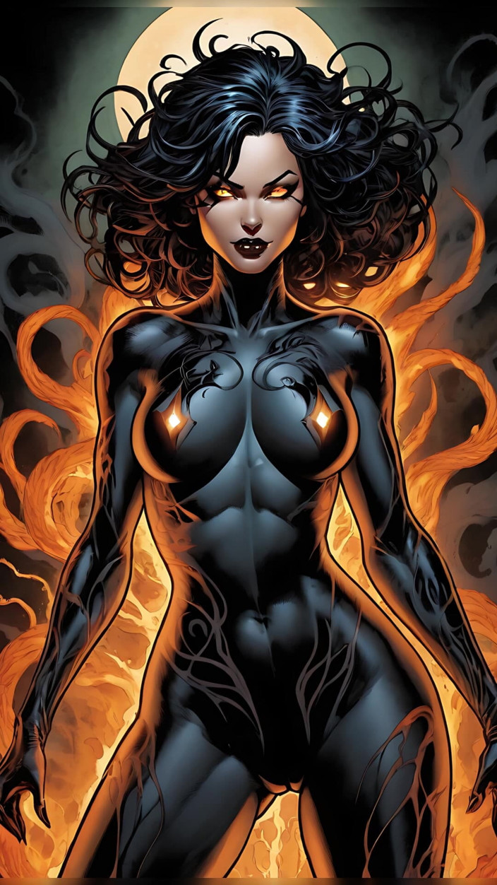 LustRender: Nahé Obsidian Flame Shadow Tendrils