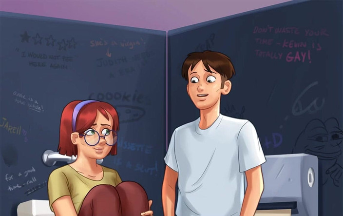 Miss Kitty 2K: Letní sága přepracována - 5 na vysokoškolských toaletách od Misskitty2k