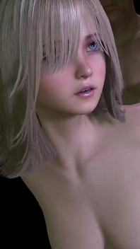 Sexy blonďatá kočka s roztomilým obličejem to dostane zezadu: 3D porno