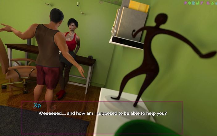 Porny Games: 黙って踊る - 医師のオフィスでの素敵な治療、義理の妹は極端にセクシーなマッサージを与える(エピソード3)
