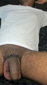 Playing with This Huge Black Cock and Enjoying Every Second