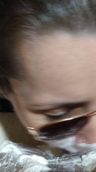 Curious Goddess - Putting Whipped Cream in the BBC's Asshole and Licking It