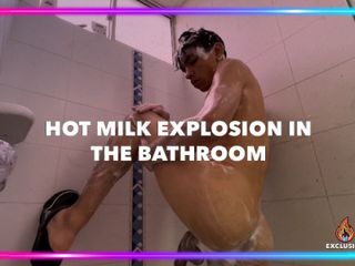 Isak Perverts: Heiße milchexplosion im badezimmer