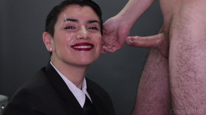 TheArtOfCum: Blowjob dan pancutan muka kepada idaman Tango Piazzolla
