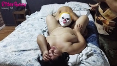 Riderqueen: Suck Pussy - Cuckold メイキング - ハロウィン スリム マン