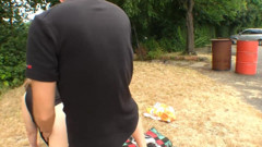 Dat Ass: かわいい幅bbwとセックスの外で