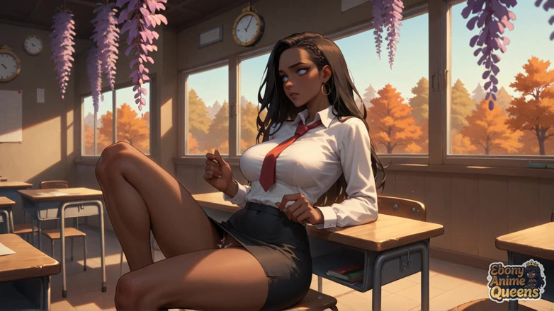 Ebony Anime Queens: エボニー・クイーンの森のリック 秋の一番ホットな女の子!XXX、セックス、初めて、汚らわしい、セクシー、ヌード