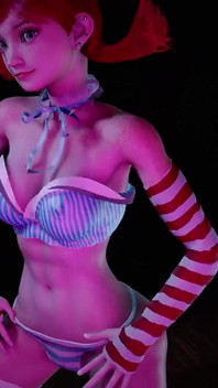 สาวผมแดงหางม้าดูไบต์เต้นระบำ : 3D เฮนไท