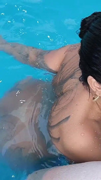 3 Naughty Friends Paying the Pool Owner on the Xerecard