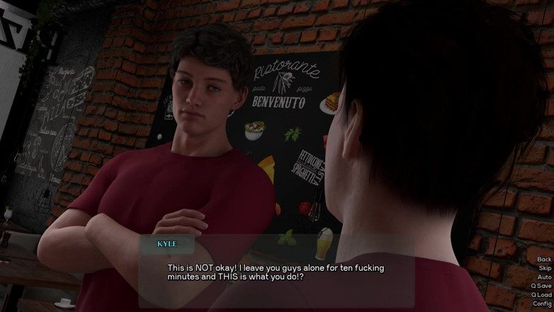 3D Cartoon Porn: Godson 12: Max Scopa Marine, Kyle Records al ristorante