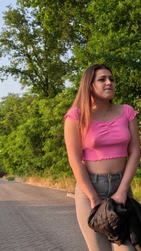 Lost in Holland Wetting Jeans Outdoors