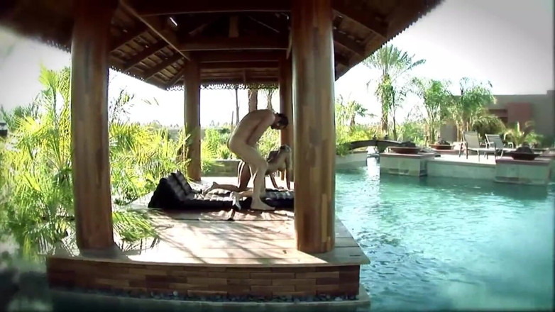 Wonderfull Bigboobs: Big Tits Job - Outdoor pool sex with the big boobed...