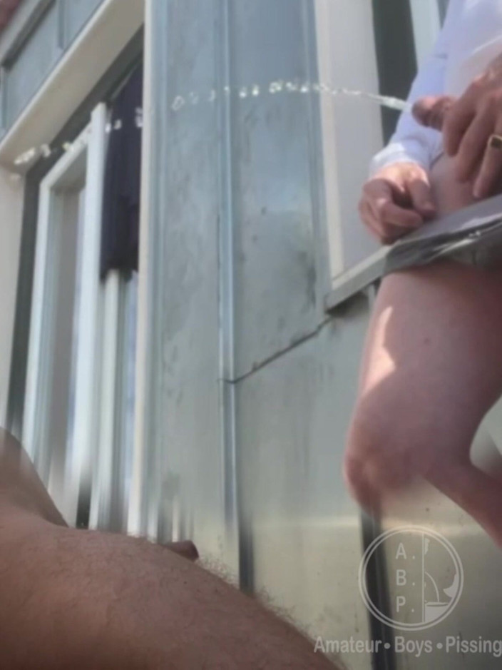 AmateurBoysPissing: I Was Dared to Piss on My Naked Flatmate Who...