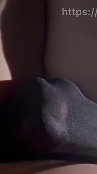 Beautiful Tranny Jerks off Big Cock and Cums