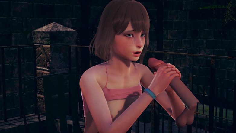 Waifu club 3D: Max मजे से आपके लंड को झटका देती है