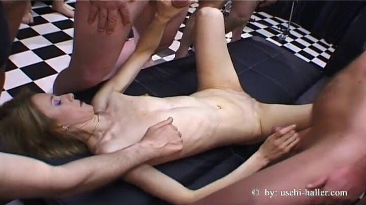 Club Express: Gangbang party with Yvonne and 15 men