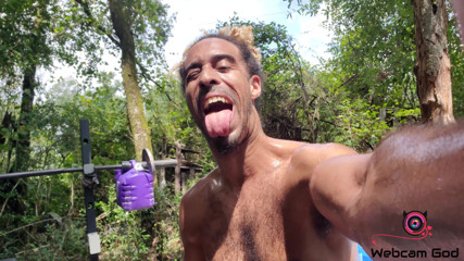 Arthur Eden aka Webcam God: Sweaty workout + release (4K)