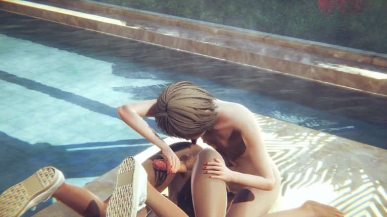Yaoitube: Yaoi Femboy - Two Sexy Sissy Boys Sex in Spa Part 2