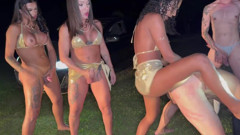 9 Transvestites Fucking a Bottom at a New Year's Party thumbnail