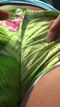 Poolside slut masturbates her ass and pussy with big dildos until orgasm