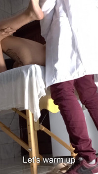 The Little Blind Girl Came During the Anal Exam.