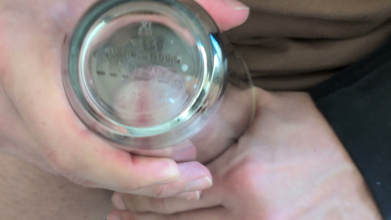 Kinkymah: Dirty Glass Play JOI - Fuck a Glass with Pre-cum &amp; Spit -...