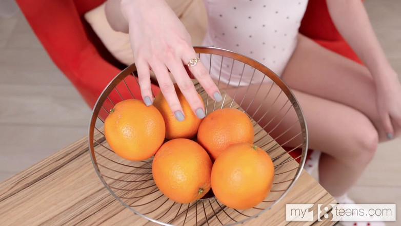 My 18 Teens: My18teens - Adorable Girl Julia Morozzi Teasing Her Hairy Pussy