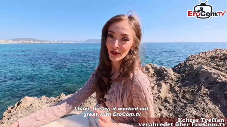 EroCom: German Tourist Teen Becky California Pick up Guy for a...