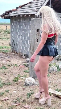Slave Tih Undresses in the Abandoned Farm