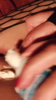 Food Play with Strawberries and Creamy Pussy for Miss Kika (homemade, Big Tits, Creamy Blowjob)
