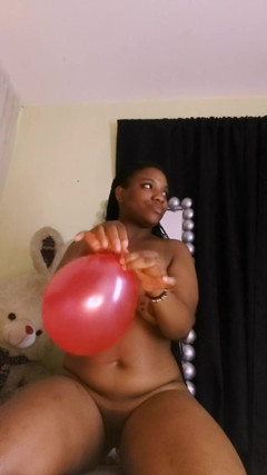 kleo_dance: Popping Balloons with My Big Ebony Ass