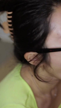 Skutečné amatérské asijské POV kouření s výstřikem na obličej do pusy - meimeiXXX - sluchátka 4K ASMR - WMAF