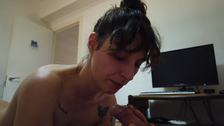 Akasha7: POV kouření lahodný jazyk v jeho kukátku