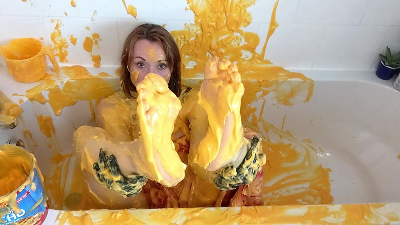 Lily kink: Начо ПВХ фартух wam з душем і очищення