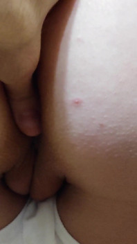 MILF lowered her panties to get her sweet pussy rubbed