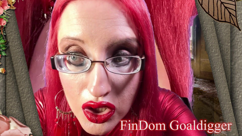 FinDom Goaldigger: Transformation de lunettes yeux énormes