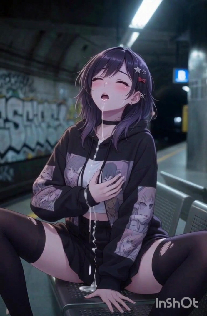 Wertstofsamler: Cute Anime Girl masturbuje się i zostaje zerżnięta na stacji...