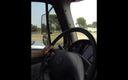 Golden Adventures: Wetting pants and cumshot while driving a truck