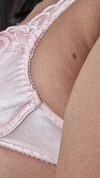 Super sexig rosa satin och spets bh