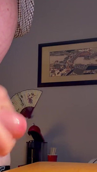 Playing with My Cock at My Desk Again